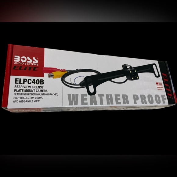 Boss audio systems elite WLPC40B rear view license plate mount camera new in box - Picture 3 of 3